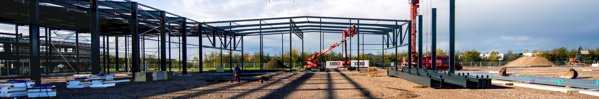 steel structure is put in place